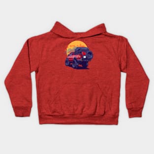 Adventure Car Illustration Kids Hoodie